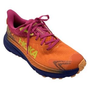 Hoka Women's Athletic Shoes - Orange, Pink, and Blue